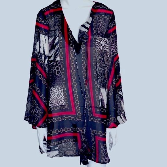 Violet Sky Tunic or Swim Suit Sheer CoverUp SZ Small NWT - Picture 1 of 9